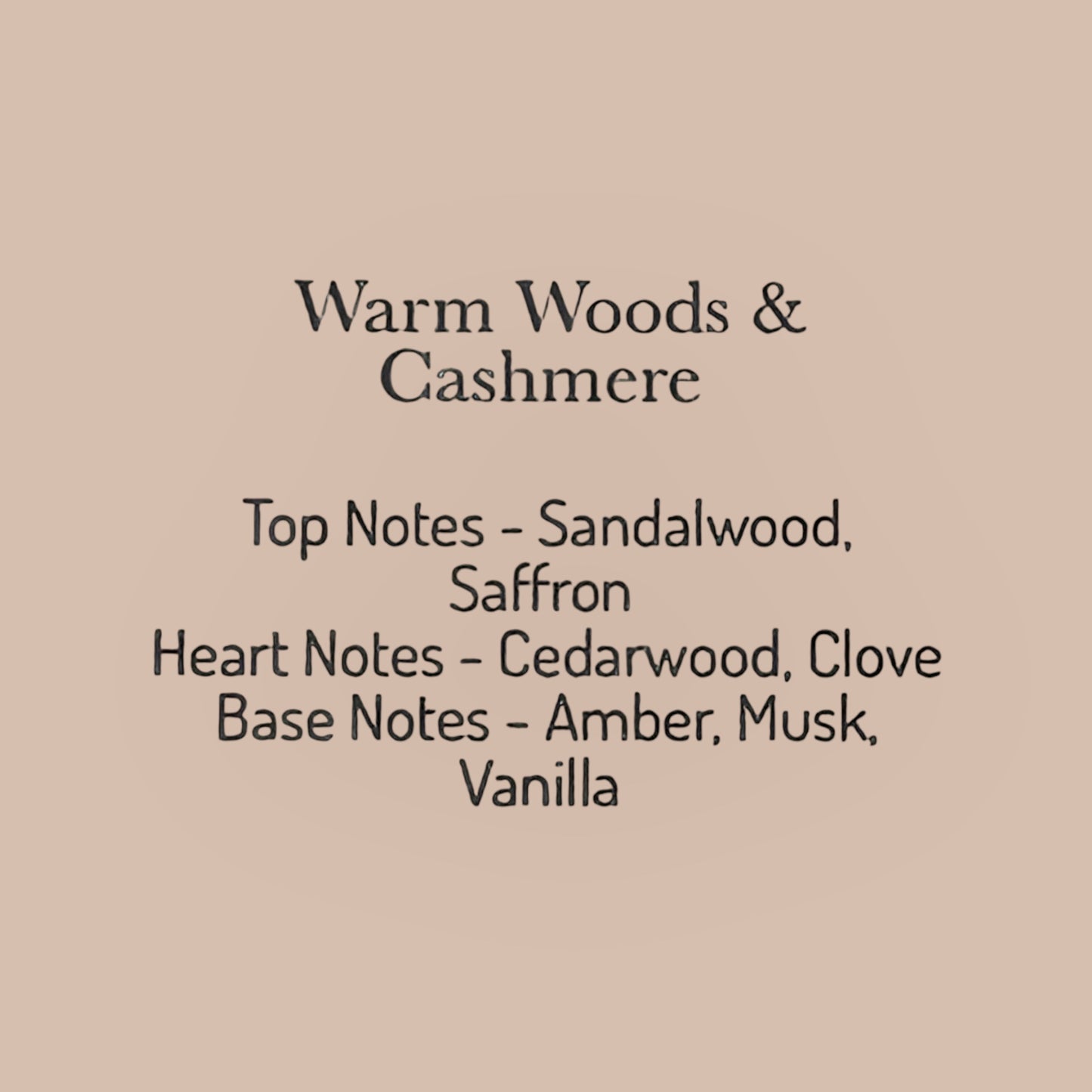 Warm woods & Cashmere Candle 220g