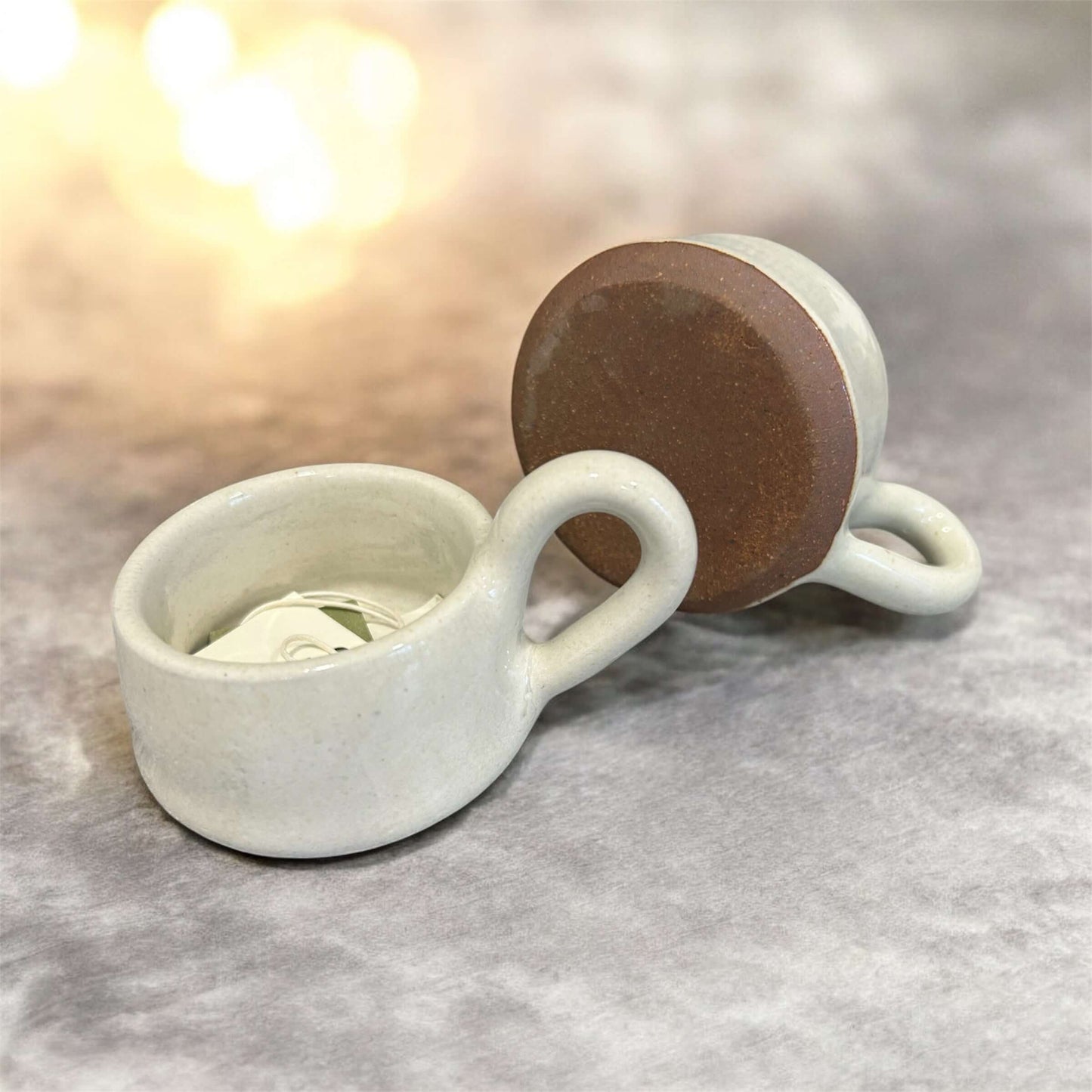 Stoneware Milk Tea-Light Holder
